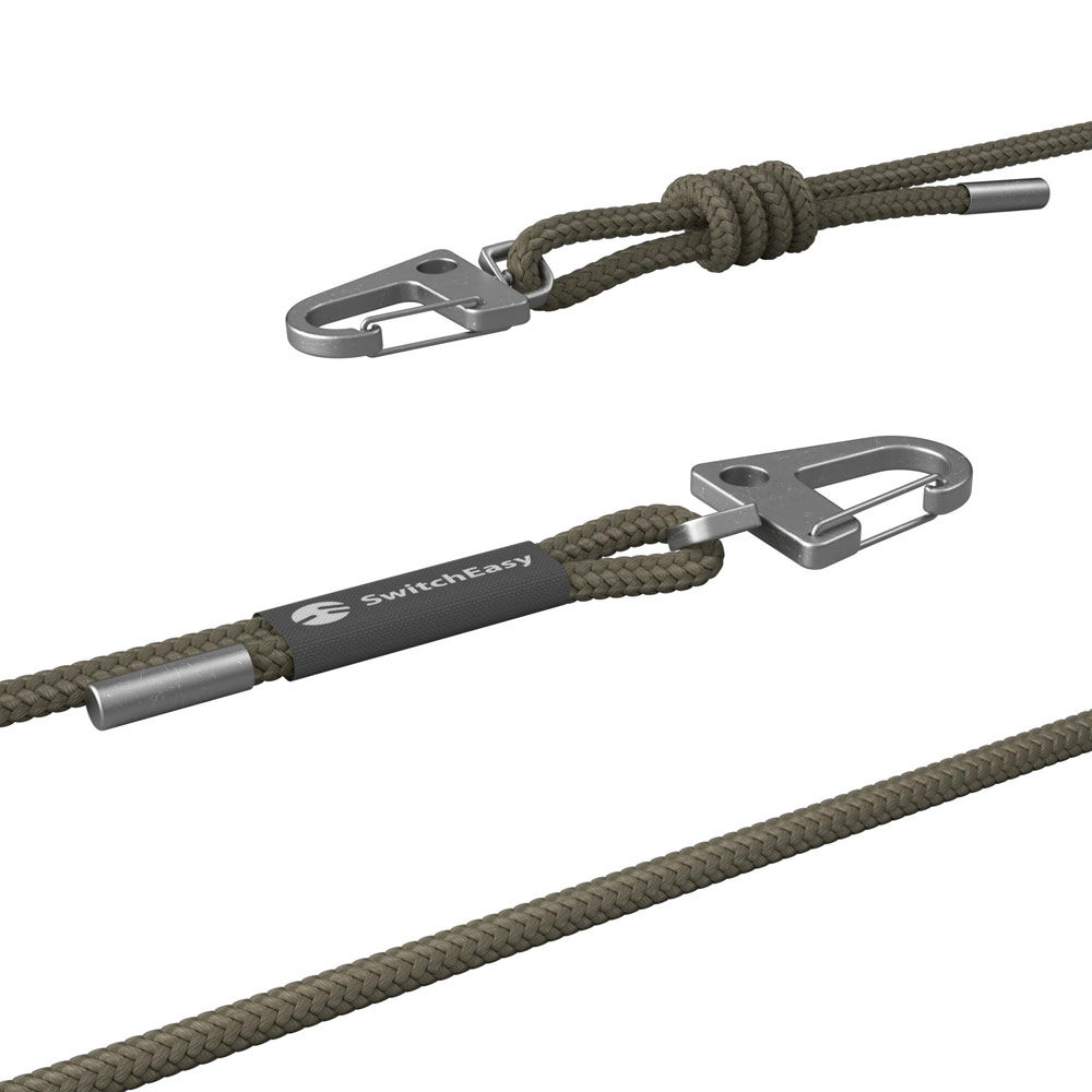 Picture of Switcheasy Easy Strap Crossbody Lanyard Shoulder Holder Card Link Adjustable Strap for any closed-bottom phone case (Army Green)