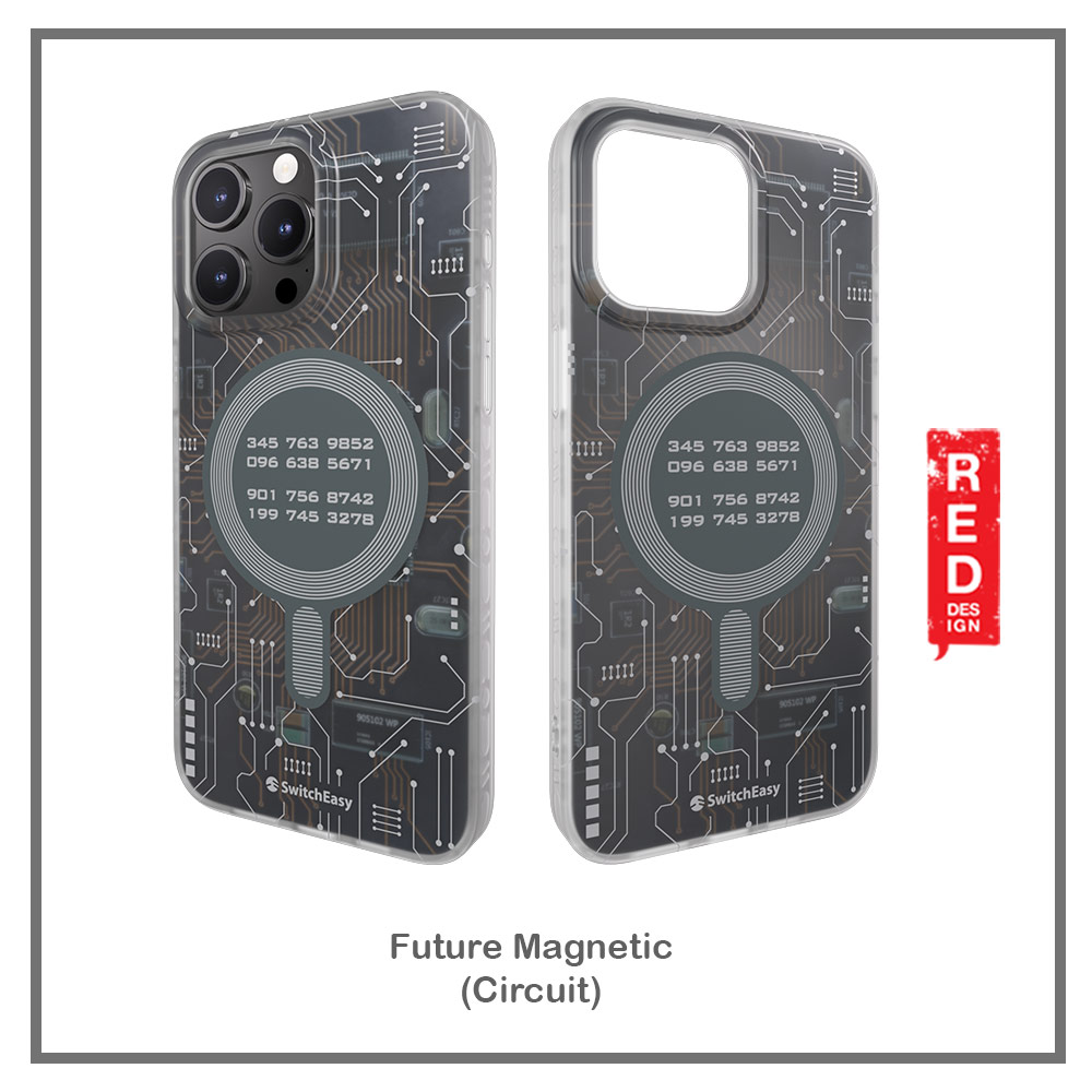 Picture of Apple iPhone 15 Pro 6.1 Case | Switcheasy Future Double In Mold Decoration Fashionable Magsafe Compatible Case for Apple iPhone 15 Pro 6.1 (Circuit)