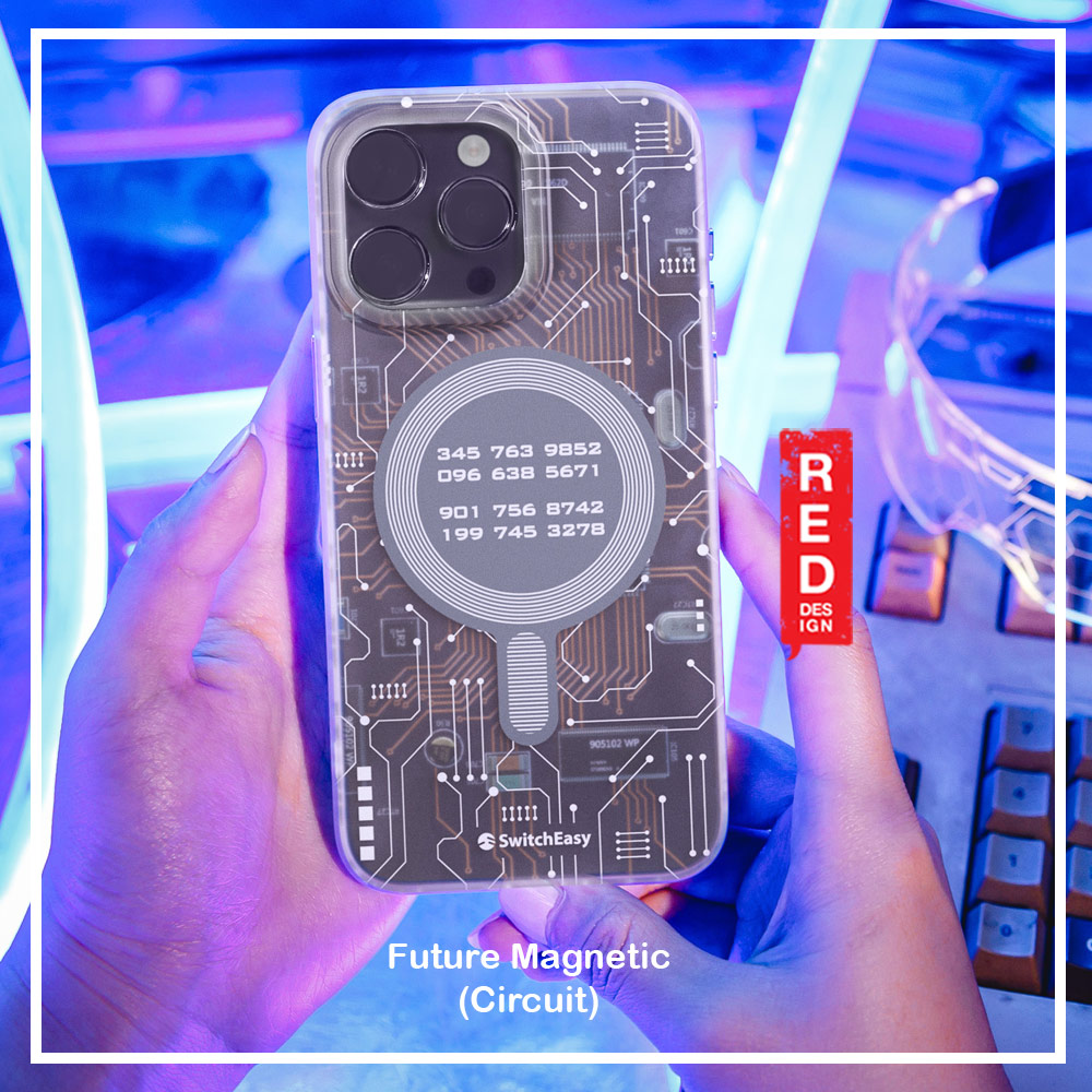 Picture of Apple iPhone 15 Pro 6.1 Case | Switcheasy Future Double In Mold Decoration Fashionable Magsafe Compatible Case for Apple iPhone 15 Pro 6.1 (Circuit)