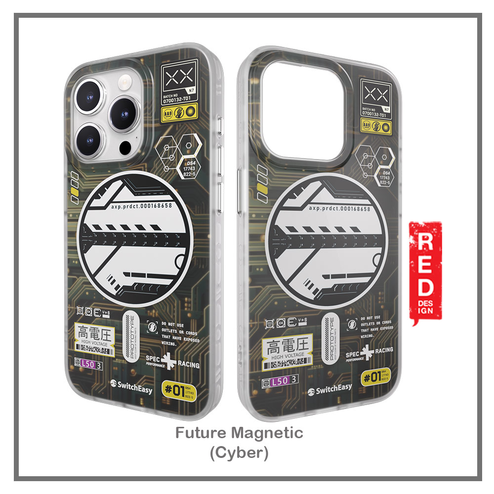 Picture of Apple iPhone 15 Pro Max 6.7 Case | Switcheasy Future Double In Mold Decoration Fashionable Magsafe Compatible Case for Apple iPhone 15 Pro Max 6.7 (Cyber)
