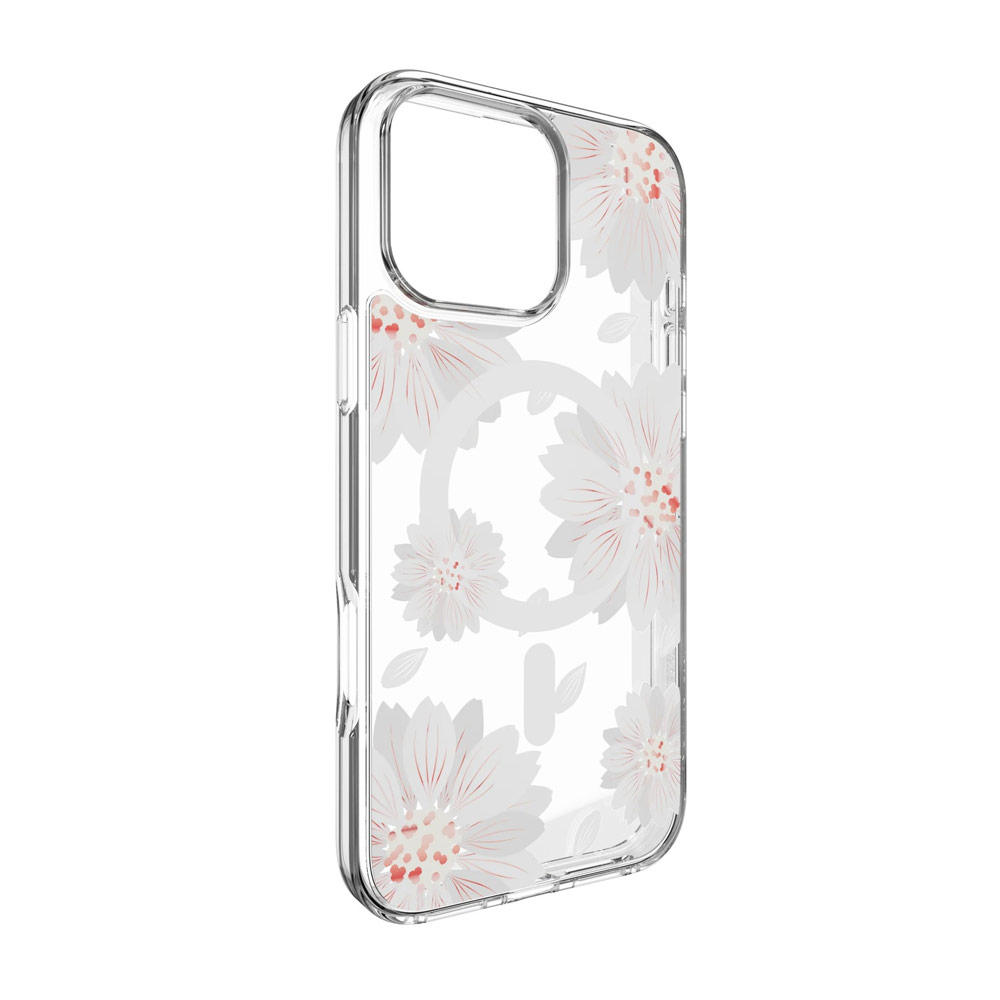 Picture of Apple iPhone 16 Pro 6.3 Case | Switcheasy Style M Flower Fashionable Magsafe Compatible Case for iPhone 16 Pro 6.3 (White Flower)