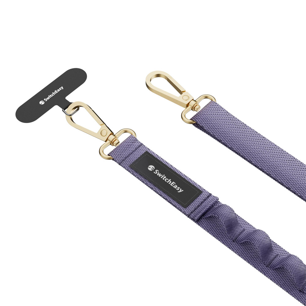 Picture of Switcheasy Easy Strap with Multiple Hang Design Crossbody Lanyard Shoulder Holder Card Link Adjustable Strap for any closed-bottom phone case (British Lavender Purple)