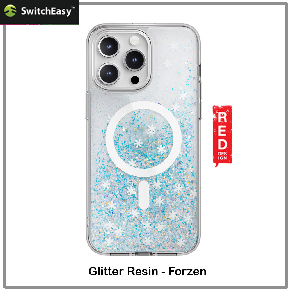 Picture of Apple iPhone 15 Pro Max 6.7 Case | Switcheasy Starfield 3D Decoration Fashionable Magsafe Compatible Case for Apple iPhone 15 Pro Max 6.7 (Frozen)