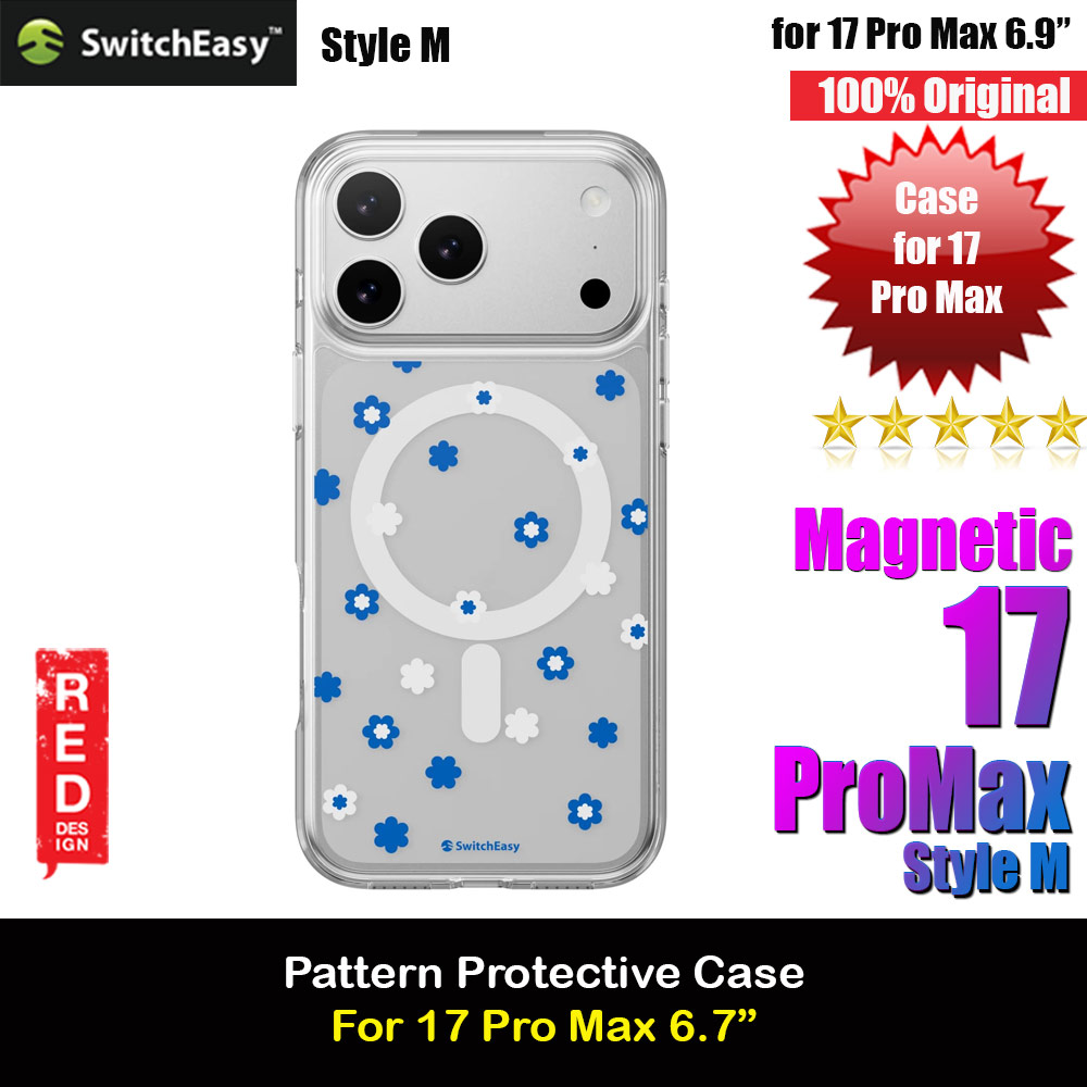 Picture of Switcheasy Style M Pattern Fashionable Magsafe Compatible Case for iPhone 17 Pro Max 6.9 (Blue) Apple iPhone 17 Pro Max 6.9- Apple iPhone 17 Pro Max 6.9 Cases, Apple iPhone 17 Pro Max 6.9 Covers, iPad Cases and a wide selection of Apple iPhone 17 Pro Max 6.9 Accessories in Malaysia, Sabah, Sarawak and Singapore 