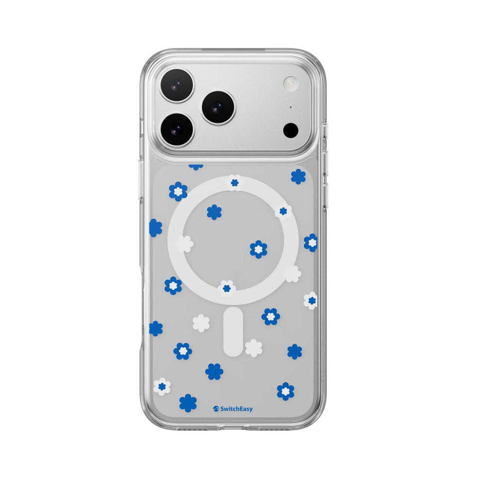 Picture of Apple iPhone 17 Pro Max 6.9 Case | Switcheasy Style M Pattern Fashionable Magsafe Compatible Case for iPhone 17 Pro Max 6.9 (Blue)