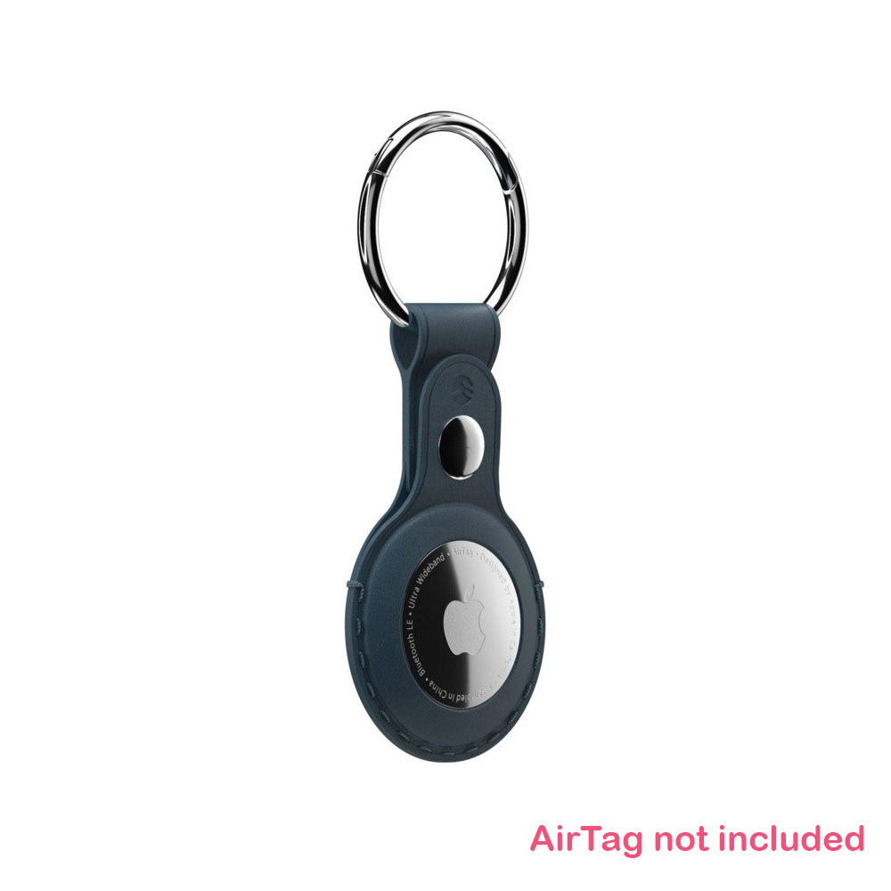 Picture of Apple Air Tag  | Switcheasy Wrap Leather Keyring for Apple AirTag (Midnight Blue)