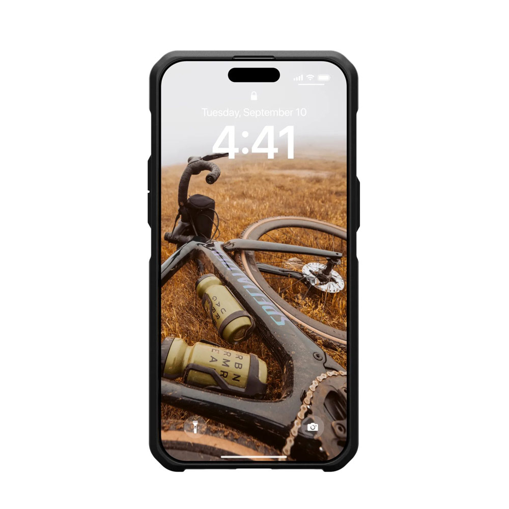 Picture of Apple iPhone 15 Pro Max 6.7 Case | UAG Metropolis LT Magsafe Drop Proof Shock Absorbing Drop Protection Case for iPhone 15 Pro Max 6.7 (Kevlar Black)