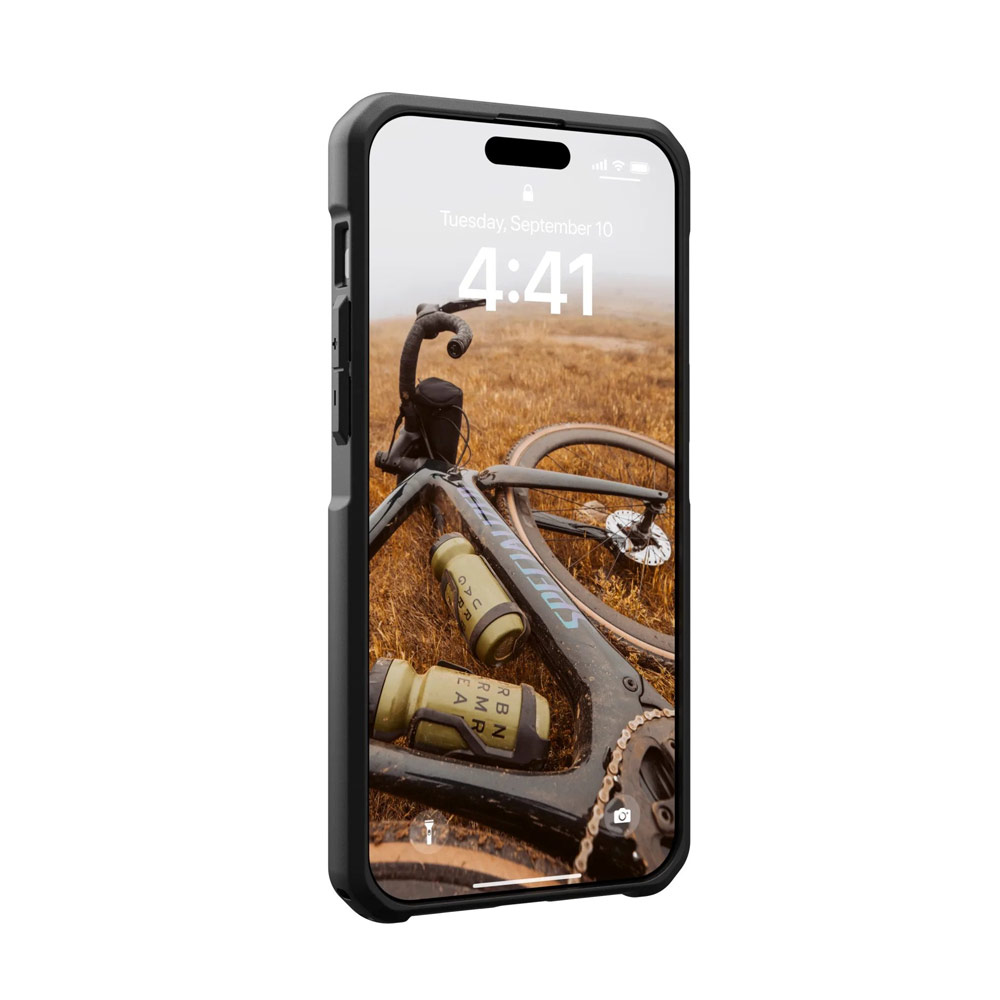 Picture of Apple iPhone 15 Pro Max 6.7 Case | UAG Metropolis LT Magsafe Drop Proof Shock Absorbing Drop Protection Case for iPhone 15 Pro Max 6.7 (Kevlar Black)