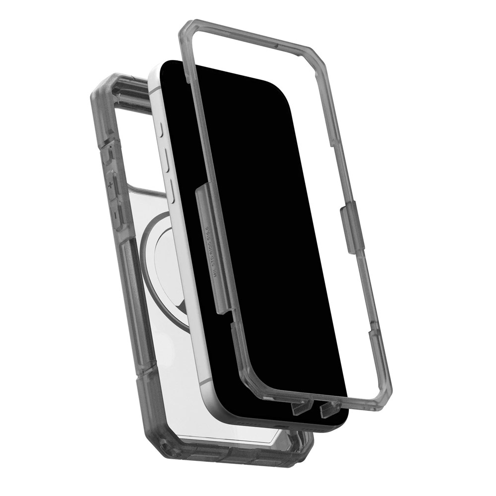 Picture of Apple iPhone 17 Pro Max 6.9 Case | UAG Trooper Magsafe Drop Proof Shock Absorbing Drop Protection Case for iPhone 17 Pro Max 6.9 (Clear Ash)