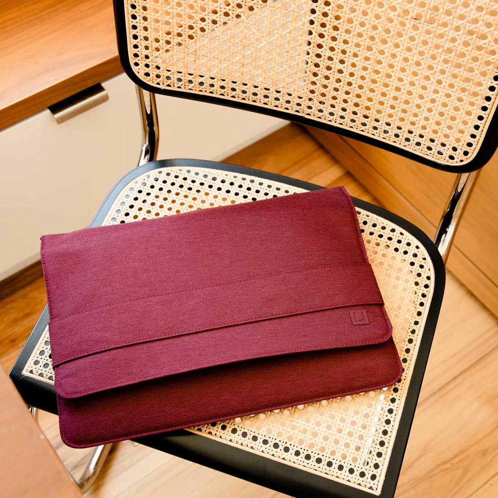 Picture of UAG [U] MOUVE Laptop Tablet Macbok Sleeve and Interior zipper pocket for pens small accessories for Laptop Macbook Tablet up to 16 inches (Aubergine)