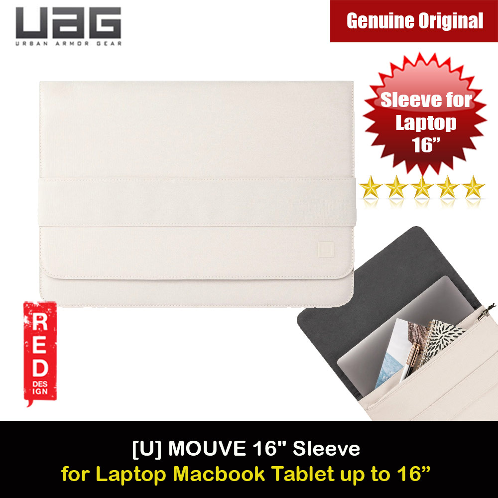 Picture of UAG [U] MOUVE Laptop Tablet Macbok Sleeve and Interior zipper pocket for pens small accessories for Laptop Macbook Tablet up to 16 inches (Marshmallow) Red Design- Red Design Cases, Red Design Covers, iPad Cases and a wide selection of Red Design Accessories in Malaysia, Sabah, Sarawak and Singapore 