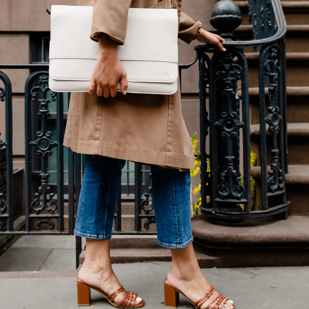 Picture of UAG [U] MOUVE Laptop Tablet Macbok Sleeve and Interior zipper pocket for pens small accessories for Laptop Macbook Tablet up to 16 inches (Marshmallow)