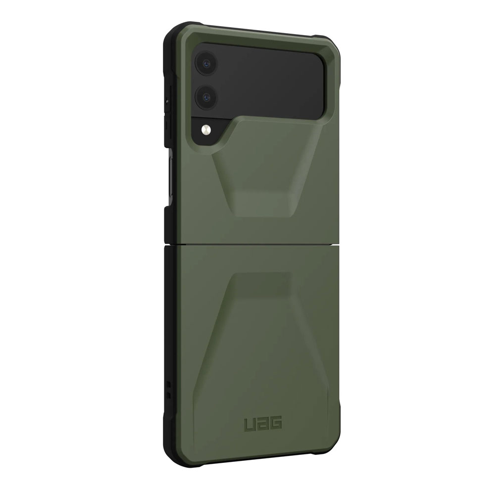 Picture of Samsung Galaxy Z Flip 4 Case | UAG Civilian Series Drop Protection Case with Hinge Protection for Samsung Galaxy Z Flip 4 (Olive)