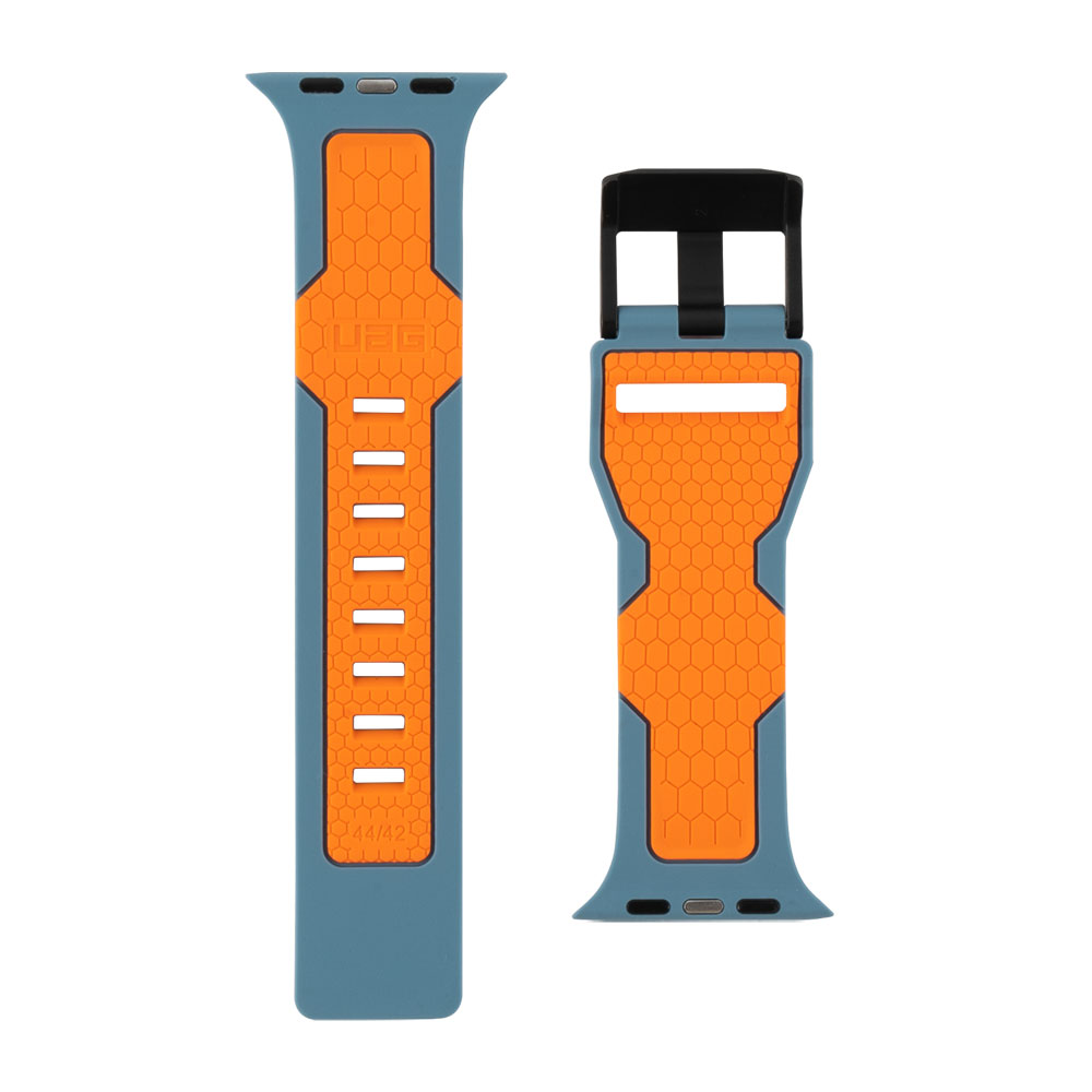 Picture of Apple Watch 49mm	Ultra  | UAG Civilian Silicone Strap for Apple Watch 42mm 44mm 45mm 49mm Ultra Series 4 5 6 7 8 SE SE2 (Slate Orange)