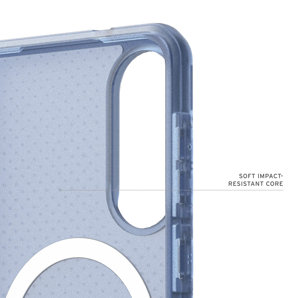 Picture of Samsung Galaxy S25 Edge Case | UAG Dot Series Lightweight PC and TPU Protection Magnetic Case for Galaxy S25 Edge (Cloud Blue)