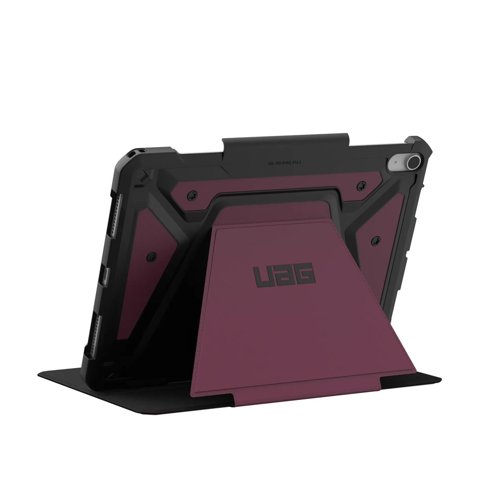 Picture of Apple iPad Air 13 M2 2024 Case | UAG Metropolis SE Drop Protection Flip Stand Premium Case for iPad 13 M42 2024 6th Gen (Bordeaux)