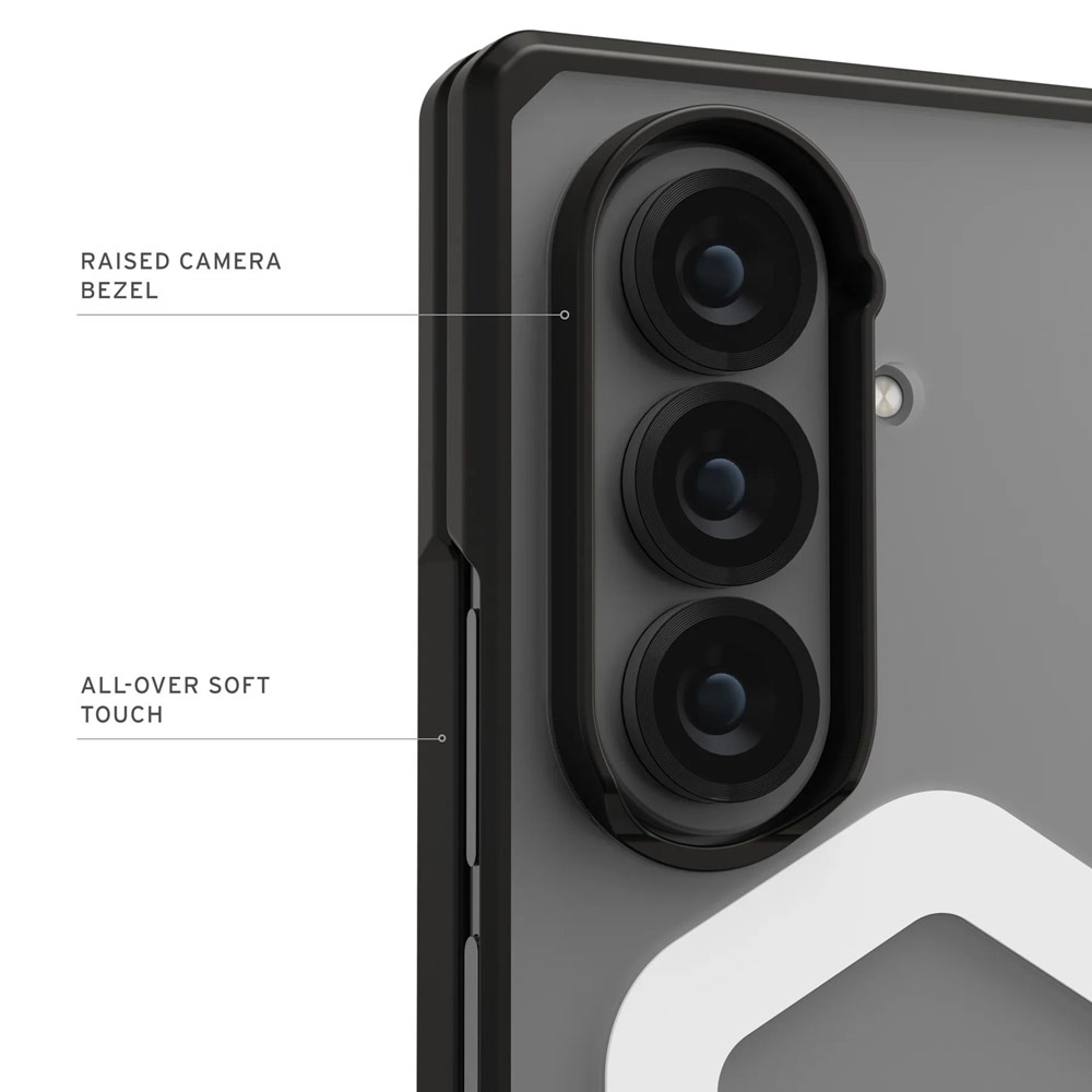 Picture of Samsung Galaxy Z Fold 7 Case | UAG Galaxy Z Fold 7 Case Mouve Slim Lightwight Protection Magnetic Case Cover Casing with Camera Protection Bezel Design (Ice)