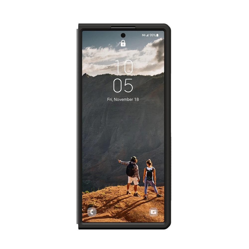 Picture of Samsung Galaxy Z Fold 7 Case | UAG Galaxy Z Fold 7 Case Mouve Slim Lightwight Protection Magnetic Case Cover Casing with Camera Protection Bezel Design (Ice)