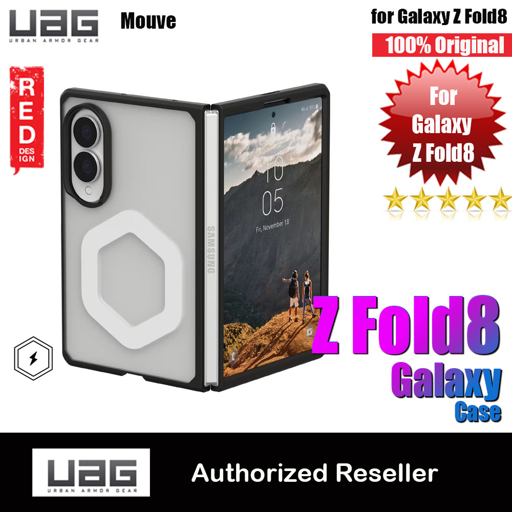 Picture of UAG Galaxy Z Fold 8 Case Mouve Slim Lightwight Protection Magnetic Case Cover Casing with Camera Protection Bezel Design (Ice) Samsung Galaxy Z Fold 8- Samsung Galaxy Z Fold 8 Cases, Samsung Galaxy Z Fold 8 Covers, iPad Cases and a wide selection of Samsung Galaxy Z Fold 8 Accessories in Malaysia, Sabah, Sarawak and Singapore 