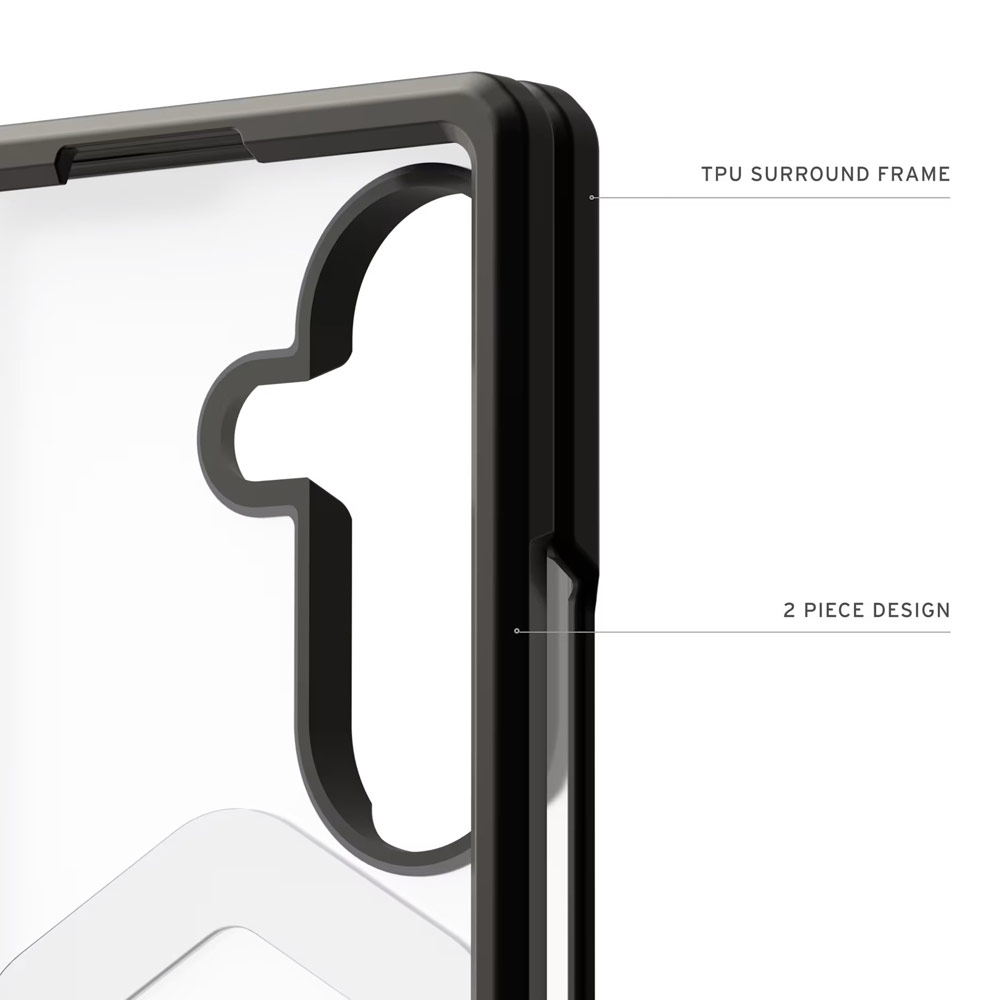 Picture of Samsung Galaxy Z Fold 8 Ultra Case | UAG Galaxy Z Fold 8 Ultra Case Mouve Slim Lightwight Protection Magnetic Case Cover Casing with Camera Protection Bezel Design (Ice)