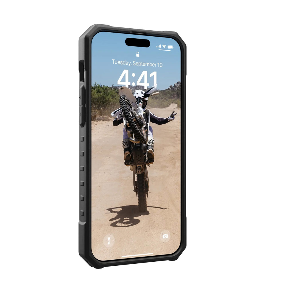 Picture of Apple iPhone 15 Pro 6.1 Case | UAG Pathfinder Magsafe Compatible Drop Proof Transparent Clear Case for iPhone 15 Pro 6.1 (Ash)