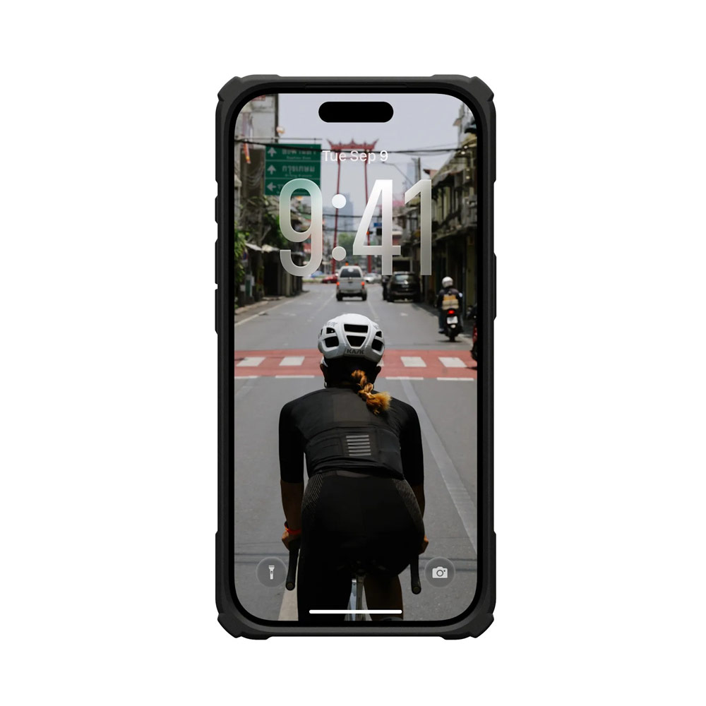 Picture of Apple iPhone 17 Pro 6.3 Case | UAG Plasma XTE Magsafe Drop Proof Shock Absorbing Drop Protection Case Kickstand Case for iPhone 17 Pro 6.3 (Black Pop Orange)