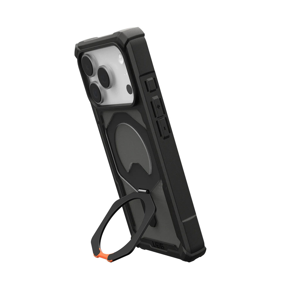 Picture of Apple iPhone 17 Pro 6.3 Case | UAG Plasma XTE Magsafe Drop Proof Shock Absorbing Drop Protection Case Kickstand Case for iPhone 17 Pro 6.3 (Black Pop Orange)
