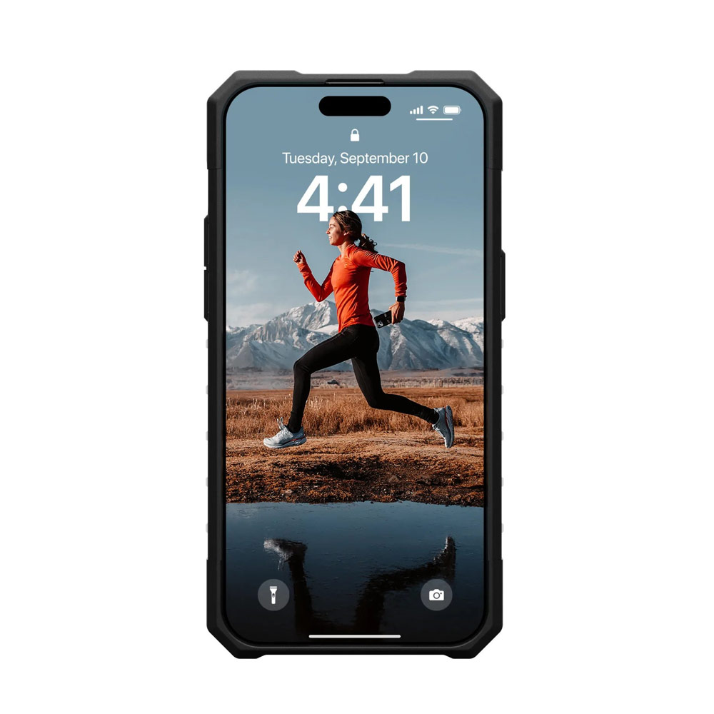 Picture of Apple iPhone 15 Pro 6.1 Case | UAG Plasma Drop Proof Shock Impact Resistant Transparent Clear Case for iPhone 15 Pro 6.1 (Ash)