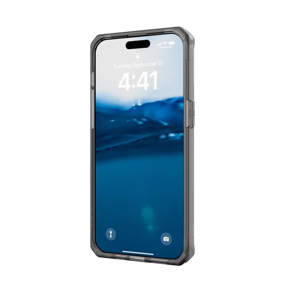 Picture of Apple iPhone 15 Pro 6.1 Case | UAG Plyo Drop Proof Shock Impact Resistant Transparent Clear Case for iPhone 15 Pro 6.1 (Ash)