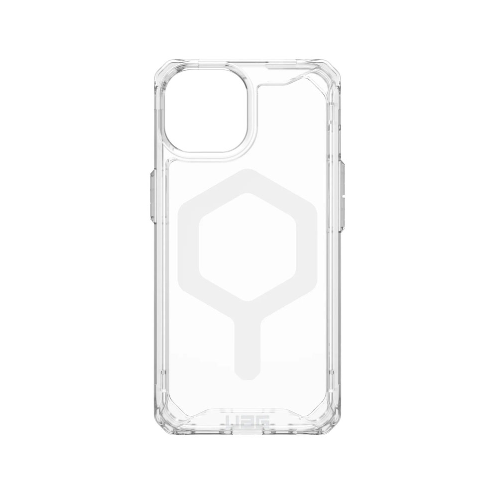 Picture of Apple iPhone 15 6.1 Case | UAG Plyo Magsafe Compatible Drop Proof Shock Impact Resistant Transparent Clear Case for iPhone 15 6.1 (Ice White)