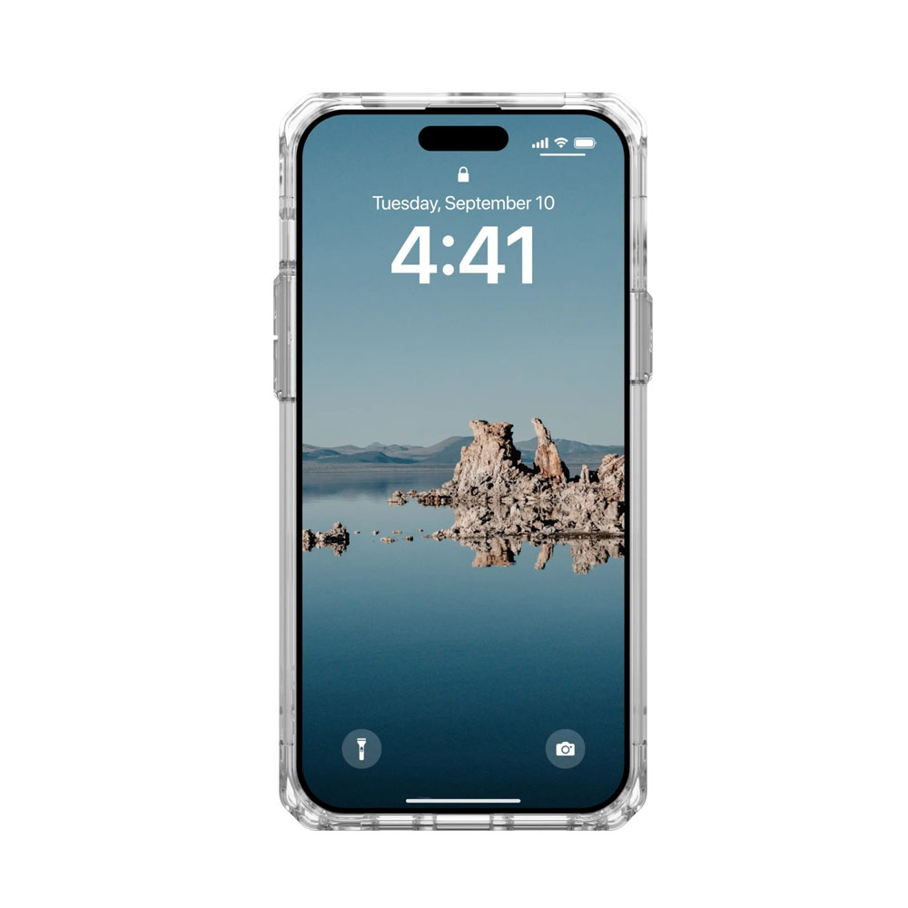 Picture of Apple iPhone 15 Plus 6.7 Case | UAG Plyo Magsafe Compatible Drop Proof Shock Impact Resistant Transparent Clear Case for iPhone 15 Plus 6.7 (Ice Silver)