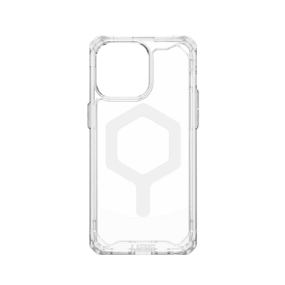 Picture of Apple iPhone 15 Pro 6.1 Case | UAG Plyo Magsafe Compatible Drop Proof Shock Impact Resistant Transparent Clear Case for iPhone 15 Pro 6.1 (Ice White)