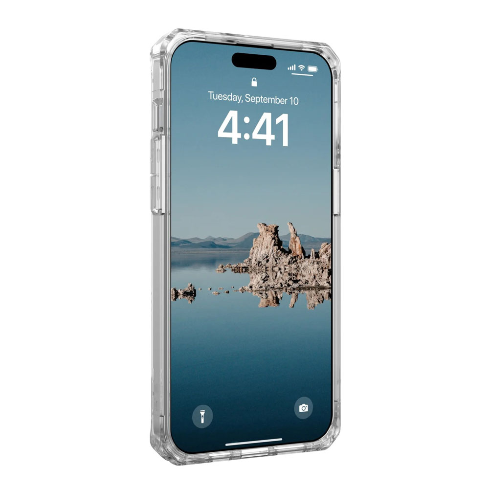 Picture of Apple iPhone 15 Pro 6.1 Case | UAG Plyo Magsafe Compatible Drop Proof Shock Impact Resistant Transparent Clear Case for iPhone 15 Pro 6.1 (Ice Rose Gold)