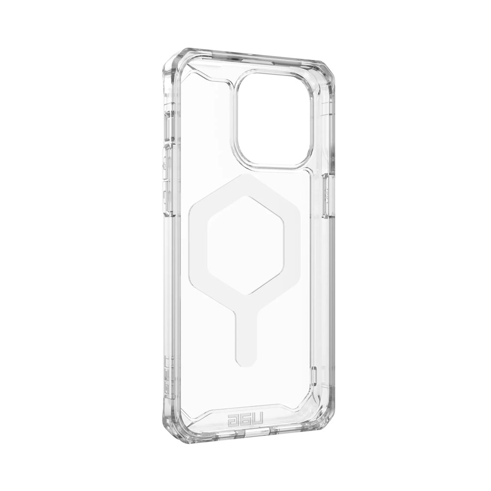Picture of Apple iPhone 15 Pro Max 6.7 Case | UAG Plyo Magsafe Compatible Drop Proof Shock Impact Resistant Transparent Clear Case for iPhone 15 Pro Max 6.7 (Ice White)