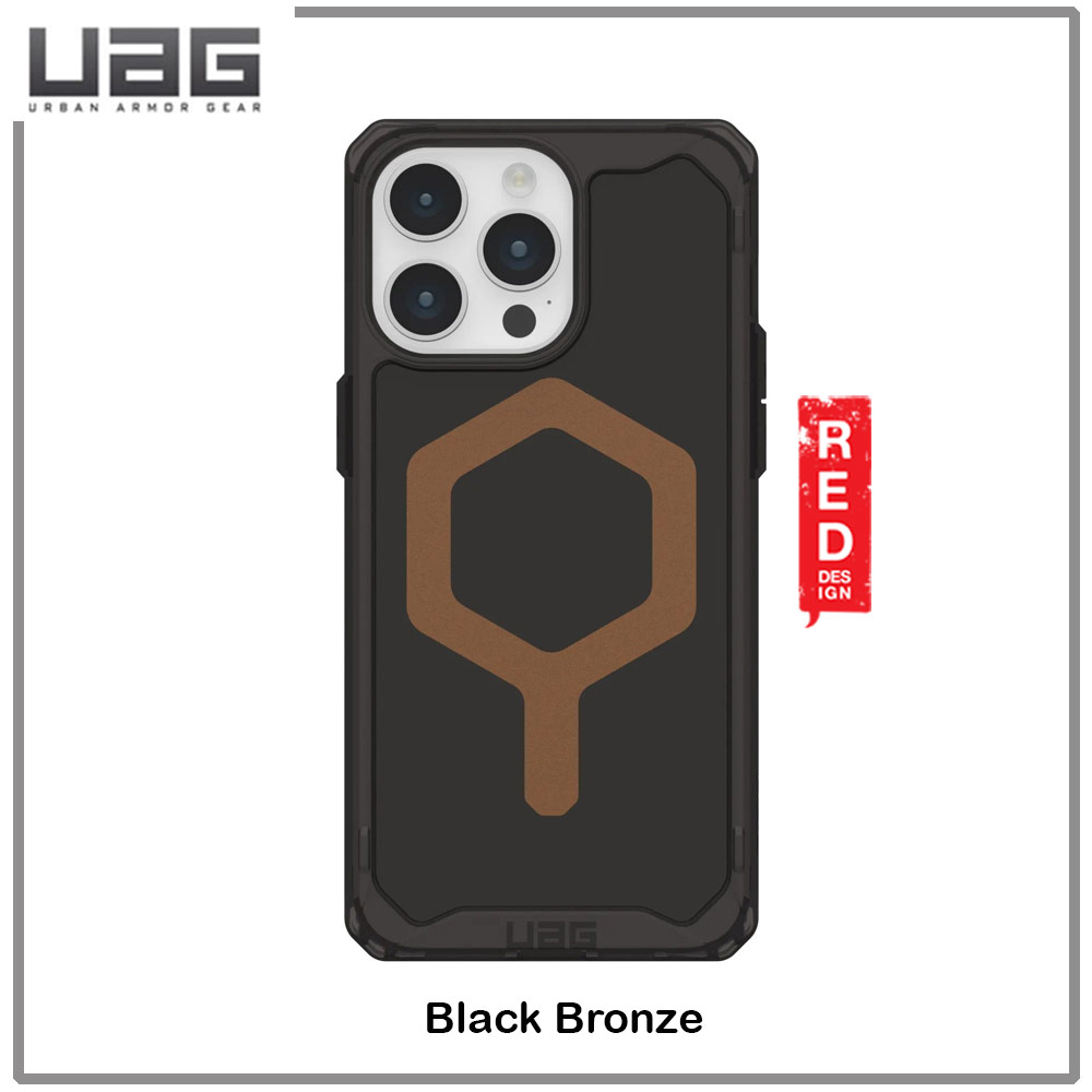 Picture of Apple iPhone 15 Pro 6.1 Case | UAG Plyo Magsafe Compatible Drop Proof Shock Impact Resistant Transparent Clear Case for iPhone 15 Pro 6.1 (Black Bronze)