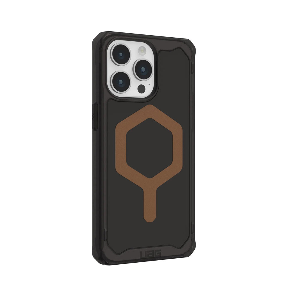 Picture of Apple iPhone 15 Pro 6.1 Case | UAG Plyo Magsafe Compatible Drop Proof Shock Impact Resistant Transparent Clear Case for iPhone 15 Pro 6.1 (Black Bronze)