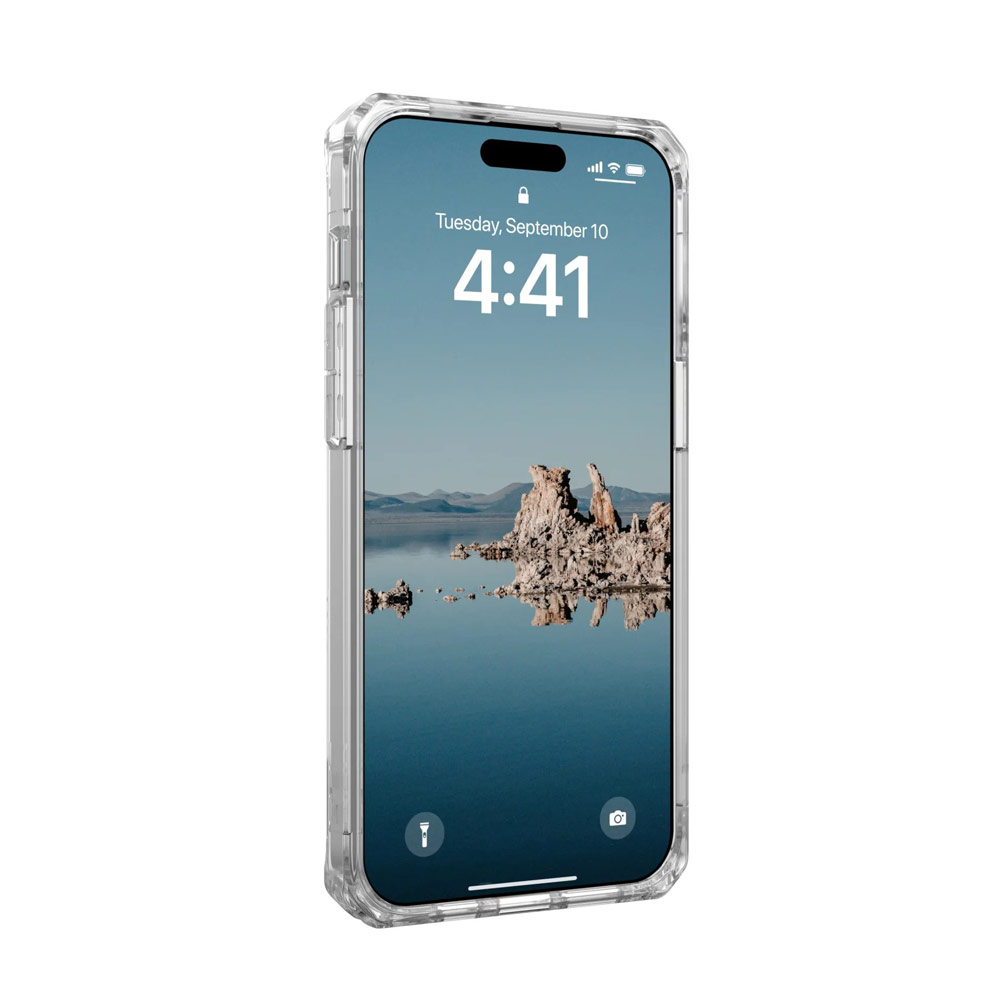 Picture of Apple iPhone 15 Pro 6.1 Case | UAG Plyo Magsafe Compatible Drop Proof Shock Impact Resistant Transparent Clear Case for iPhone 15 Pro 6.1 (Ice Gold)