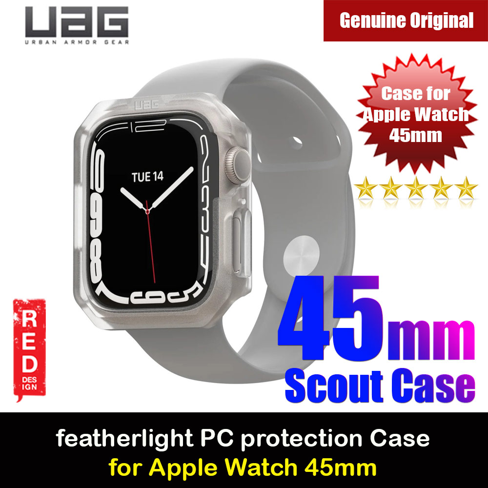 Picture of UAG Scout Series Featherlight PC Protection and Raised Screen Surround designed for Apple Watch 45mm Series 7 (Frosted Ice) Apple Watch 45mm- Apple Watch 45mm Cases, Apple Watch 45mm Covers, iPad Cases and a wide selection of Apple Watch 45mm Accessories in Malaysia, Sabah, Sarawak and Singapore 