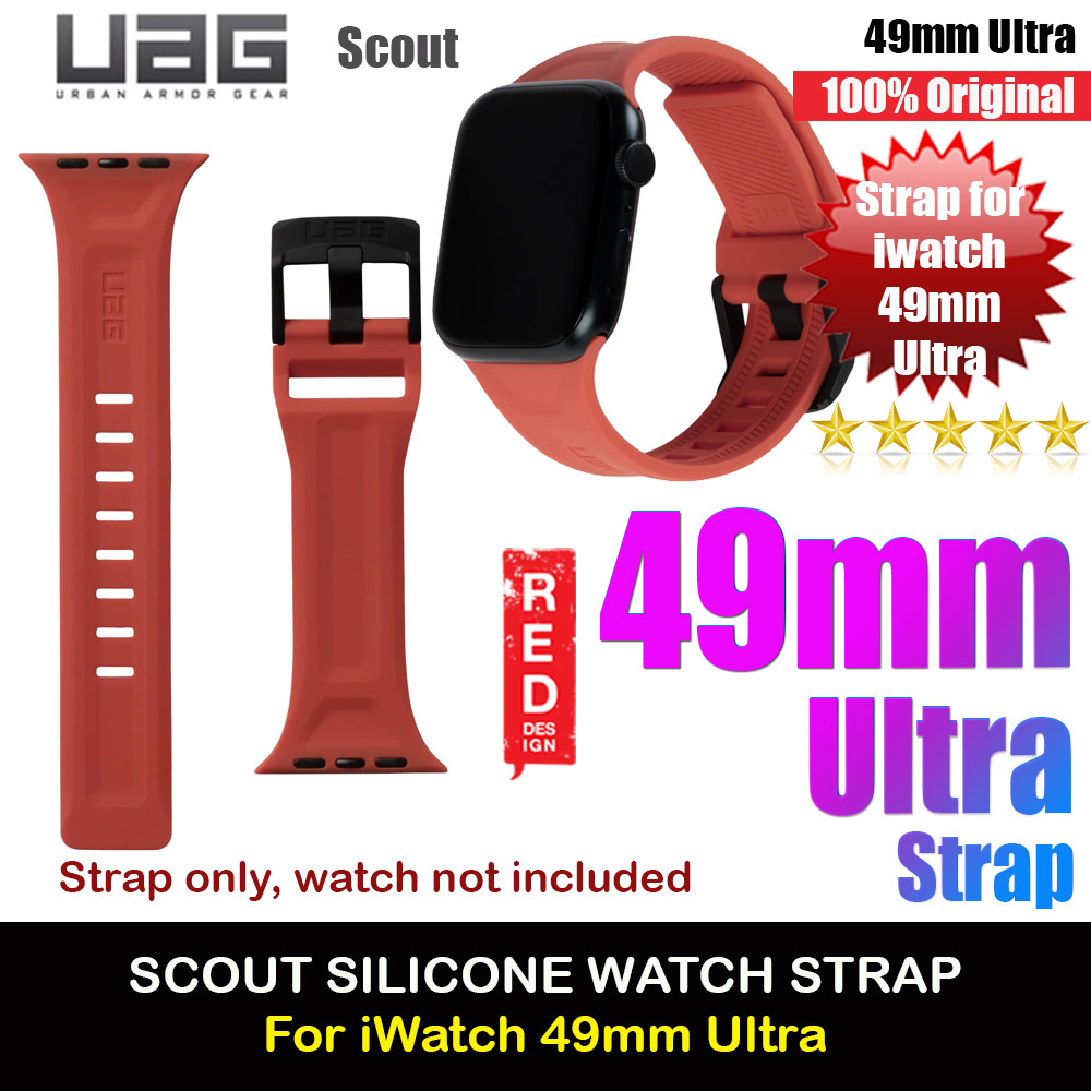 Picture of UAG Scout Silicone Strap for Apple Watch 49mm Ultra (Rust) Apple Watch 49mm	Ultra 2- Apple Watch 49mm	Ultra 2 Cases, Apple Watch 49mm	Ultra 2 Covers, iPad Cases and a wide selection of Apple Watch 49mm	Ultra 2 Accessories in Malaysia, Sabah, Sarawak and Singapore 