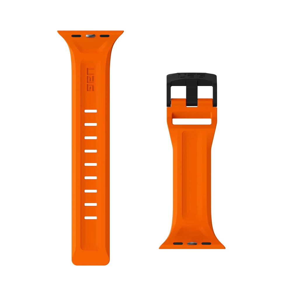 Picture of Apple Watch 10 46mm  | UAG Scout Silicone Strap for Apple Watch 44mm 45mm 46mm 49mm Ultra 1 2 3 (Orange)