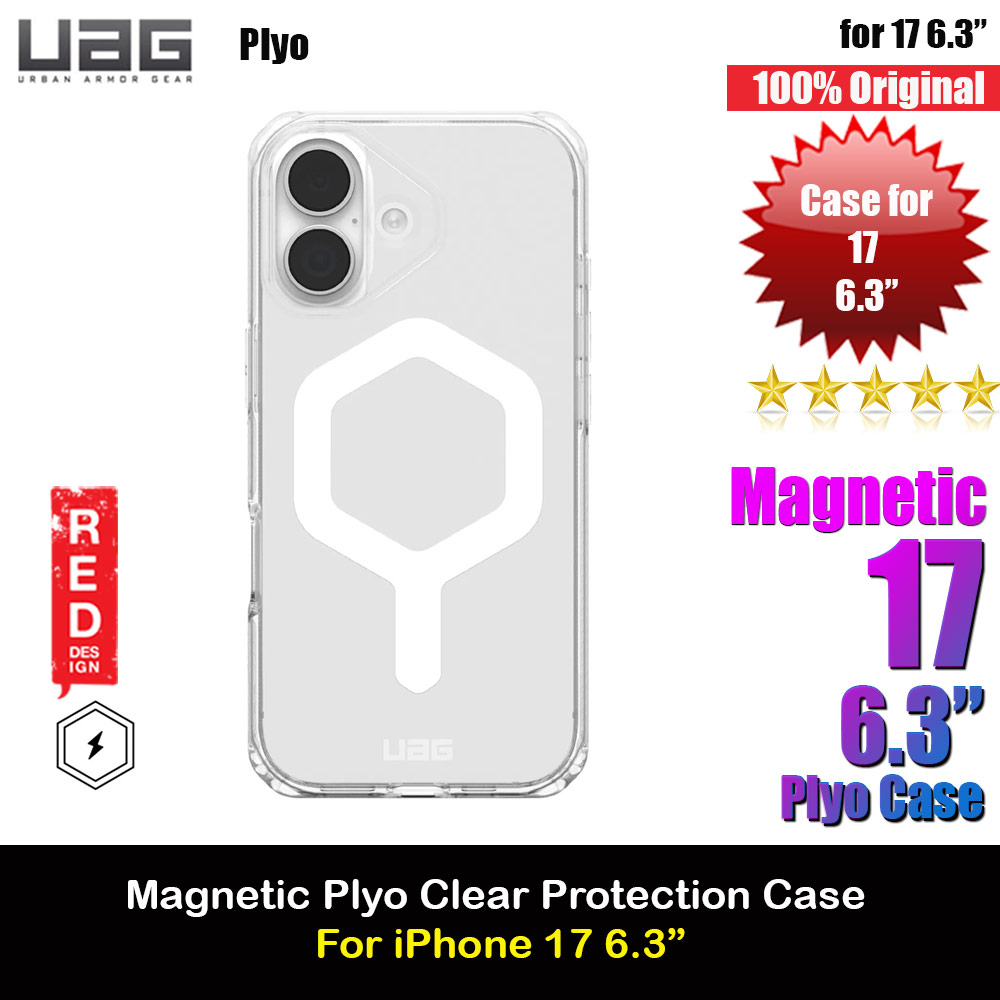 Picture of UAG Plyo Magsafe Compatible Drop Proof Clear Case for iPhone 17 6.3 (Ice White) Apple iPhone 17 6.3- Apple iPhone 17 6.3 Cases, Apple iPhone 17 6.3 Covers, iPad Cases and a wide selection of Apple iPhone 17 6.3 Accessories in Malaysia, Sabah, Sarawak and Singapore 