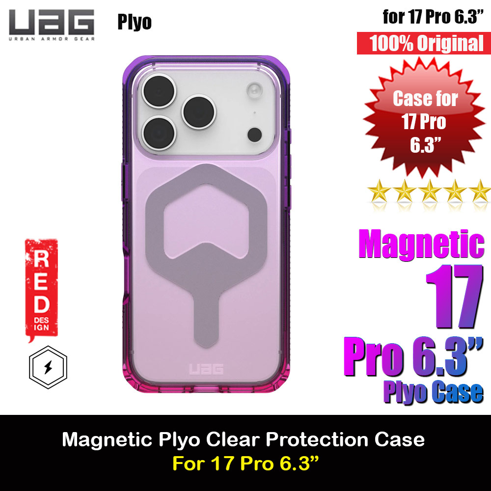 Picture of UAG Plyo Magsafe Compatible Drop Proof Clear Case for iPhone 17 Pro 6.3 (Purple Pink Ombre) Apple iPhone 17 Pro 6.3- Apple iPhone 17 Pro 6.3 Cases, Apple iPhone 17 Pro 6.3 Covers, iPad Cases and a wide selection of Apple iPhone 17 Pro 6.3 Accessories in Malaysia, Sabah, Sarawak and Singapore 