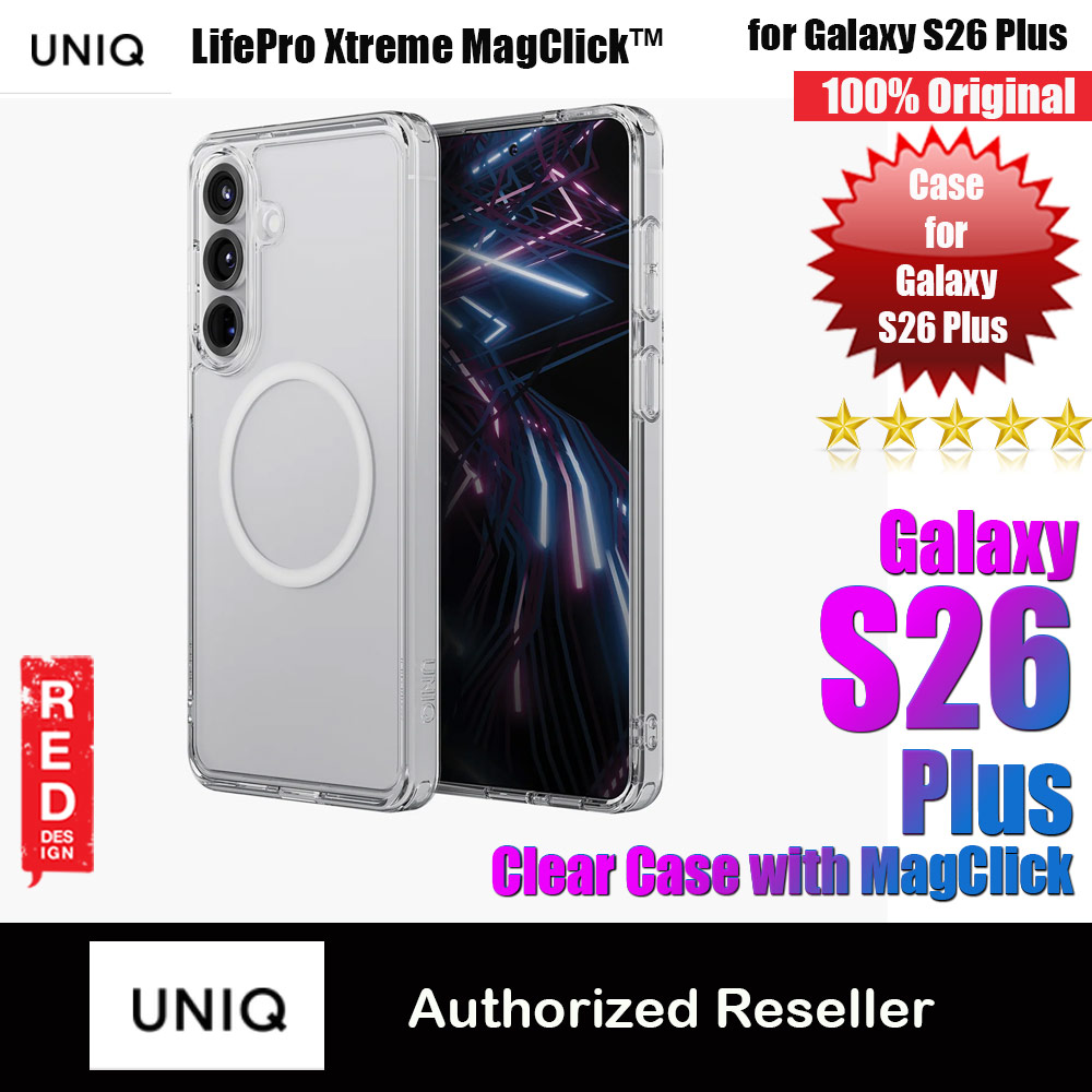 Picture of Uniq Lifepro Xtreme Series Magclick Drop Protection Crystal Clear Case for Samsung Galaxy S26 Plus (Clear) Samsung Galaxy S26 Plus- Samsung Galaxy S26 Plus Cases, Samsung Galaxy S26 Plus Covers, iPad Cases and a wide selection of Samsung Galaxy S26 Plus Accessories in Malaysia, Sabah, Sarawak and Singapore 