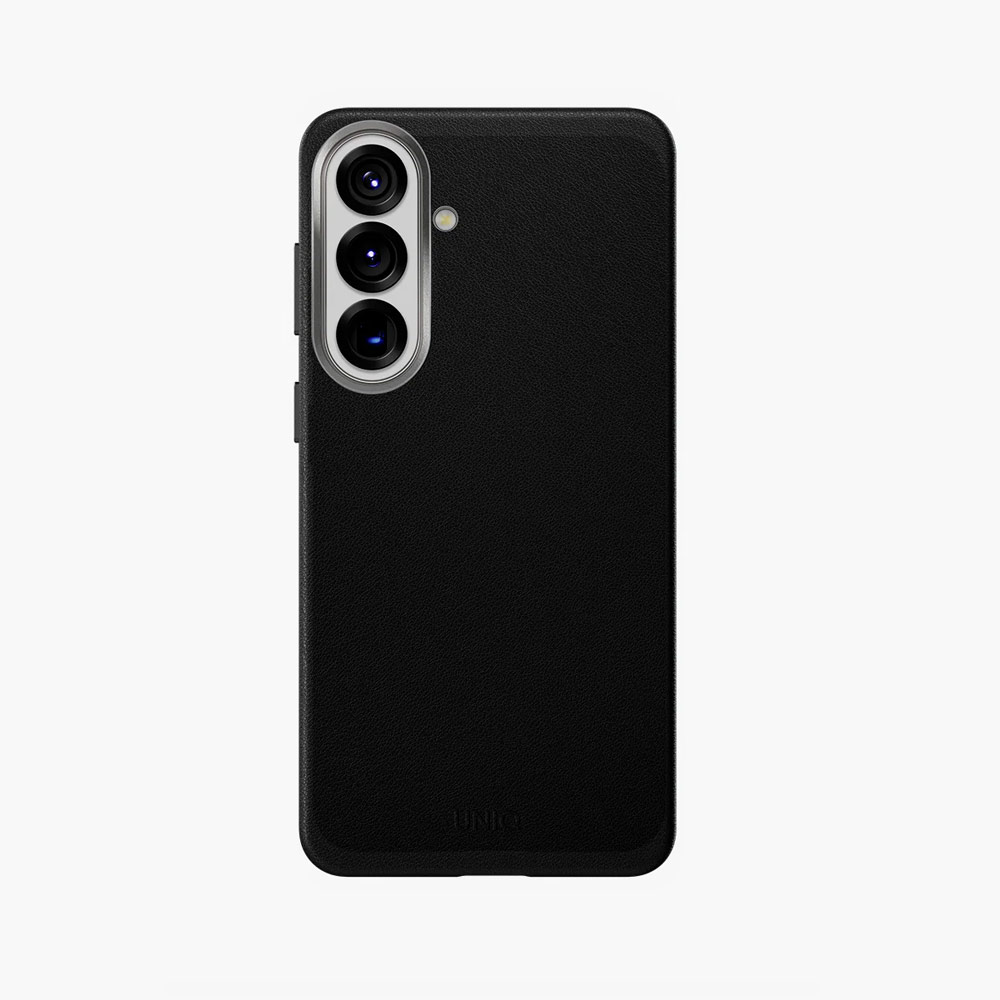 Picture of Samsung Galaxy S26 Plus Case | Uniq Lyden Vegan Leather MagClick Charging Case for Samsung Galaxy S26 Plus (Dallas Black)