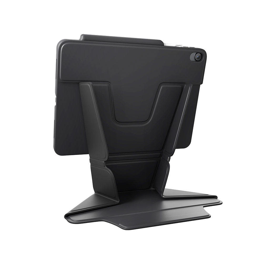 Picture of Apple iPad Air 11 M3 2025 Case | Uniq Ryze 360 Degree Rotatable Standable as Stand Holder Protection Case for iPad Air 11 M2 2024 M3 2025 (Black)