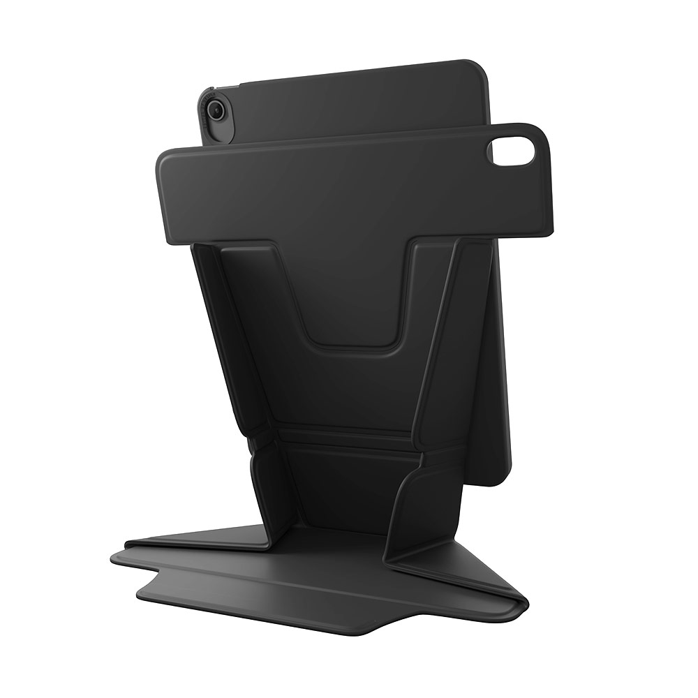 Picture of Apple iPad Air 11 M3 2025 Case | Uniq Ryze 360 Degree Rotatable Standable as Stand Holder Protection Case for iPad Air 11 M2 2024 M3 2025 (Black)
