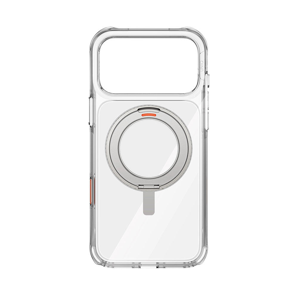 Picture of Apple iPhone 17 Pro Max 6.9 Case | Uniq Swivix Rotating 360 Kickstand Case Magclick Protection Case for iPhone 17 Pro Max 6.9 (Lucent Clear)