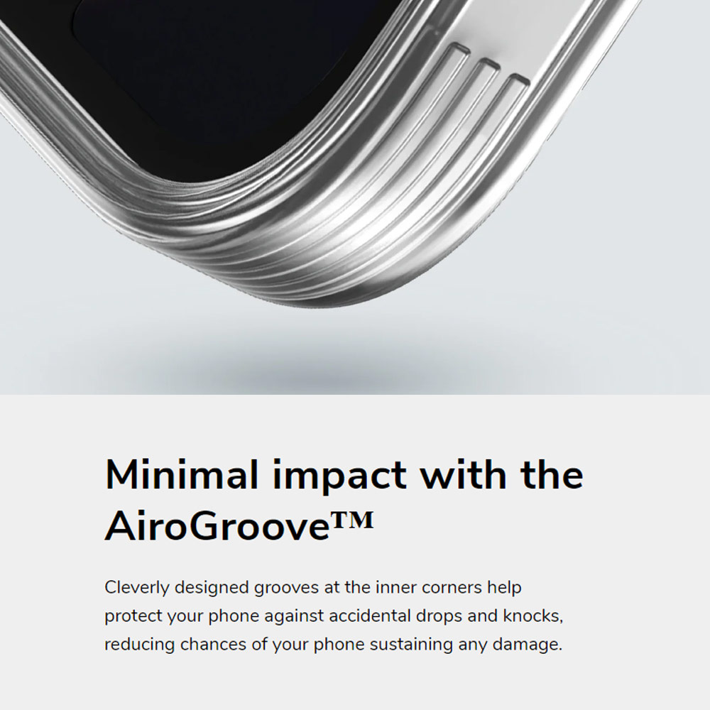 Picture of Apple iPhone 15 Pro Max 6.7 Case | Uniq Air Fender ID Card Holder Protection Case for iPhone 15 Pro Max 6.7 (Smoke)