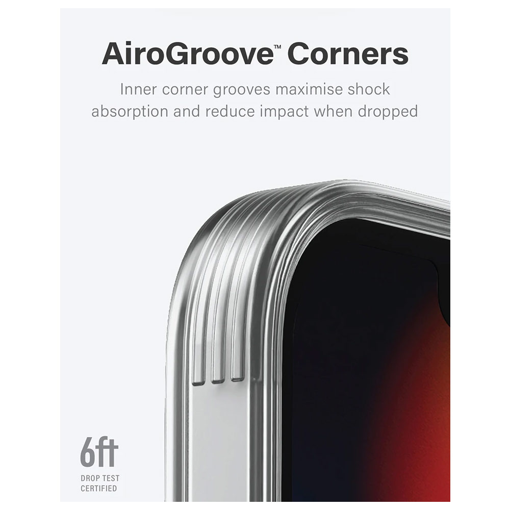 Picture of Apple iPhone 13 Pro Max 6.7 Case | Uniq Hybrid Air Fender Soft TPU Drop Protection Case for iPhone 13 Pro Max 6.7 (Nude Transparent)