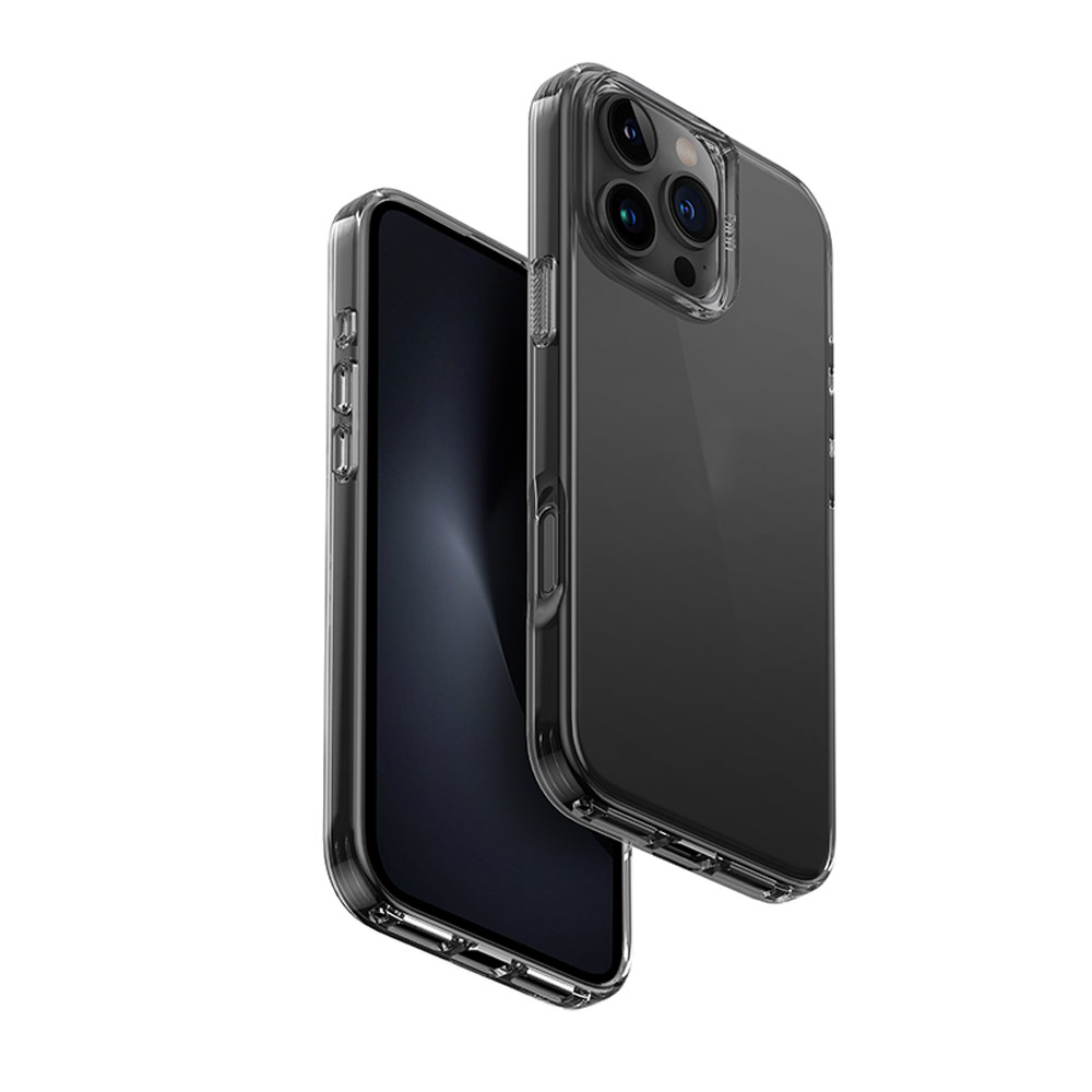 Picture of Apple iPhone 16 Pro Max 6.9 Case | Uniq Air Fender Slim Ultra Light Flex Soft Drop Protection Case for iPhone 16 Pro Max 6.9 (Grey Tinted)